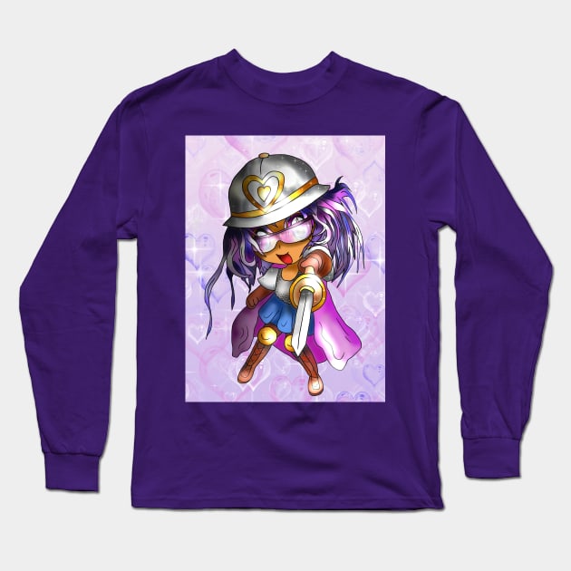 chibi knight in shining armor Long Sleeve T-Shirt by cuisinecat